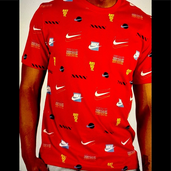Nike Other - Nike Tee  Cotton 2X Red with Nike Brand Logos